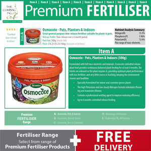 Osmocote Brunnings Slow Release Plant Fertiliser. For indoor, outdoor garden