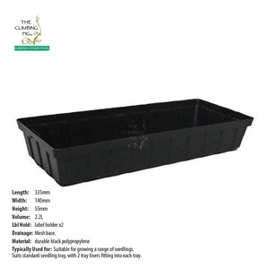 Half Seedling Tray Liner 1-Cell Black