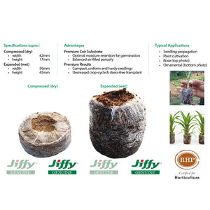 50mm Jiffy-7 Coir Pellets