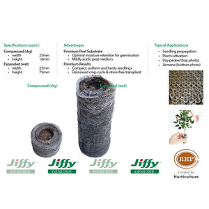 25mm XL Jiffy Peat Pellets