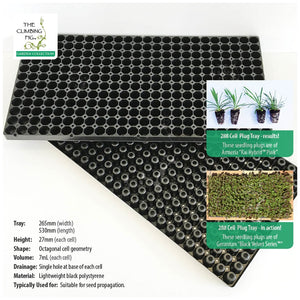 288-Cell Seedling Plug Tray Black