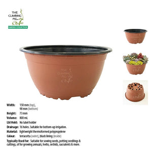 150mm Teku Round Plastic Bowl Pots
