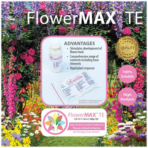 FlowerMAX TE Soluble Fertiliser. High-Analysis to boost bud flower formation