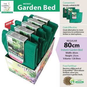 Instant Raised Garden Bed REGULAR 80cm, 126 Litres. Flowers herbs vegetables