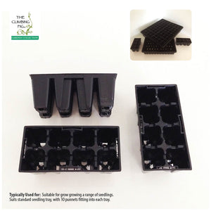 8-cell Rigid Plastic Seedling Punnets. Ideal for seeds & cutting propagation