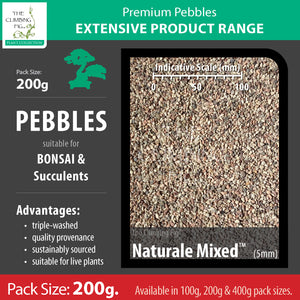 200 grams Naturale Mixed 5mm pebbles