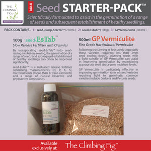 Seed Starter Pack (Pack B) with Seed Jump-Starter Fertiliser & Vermiculite