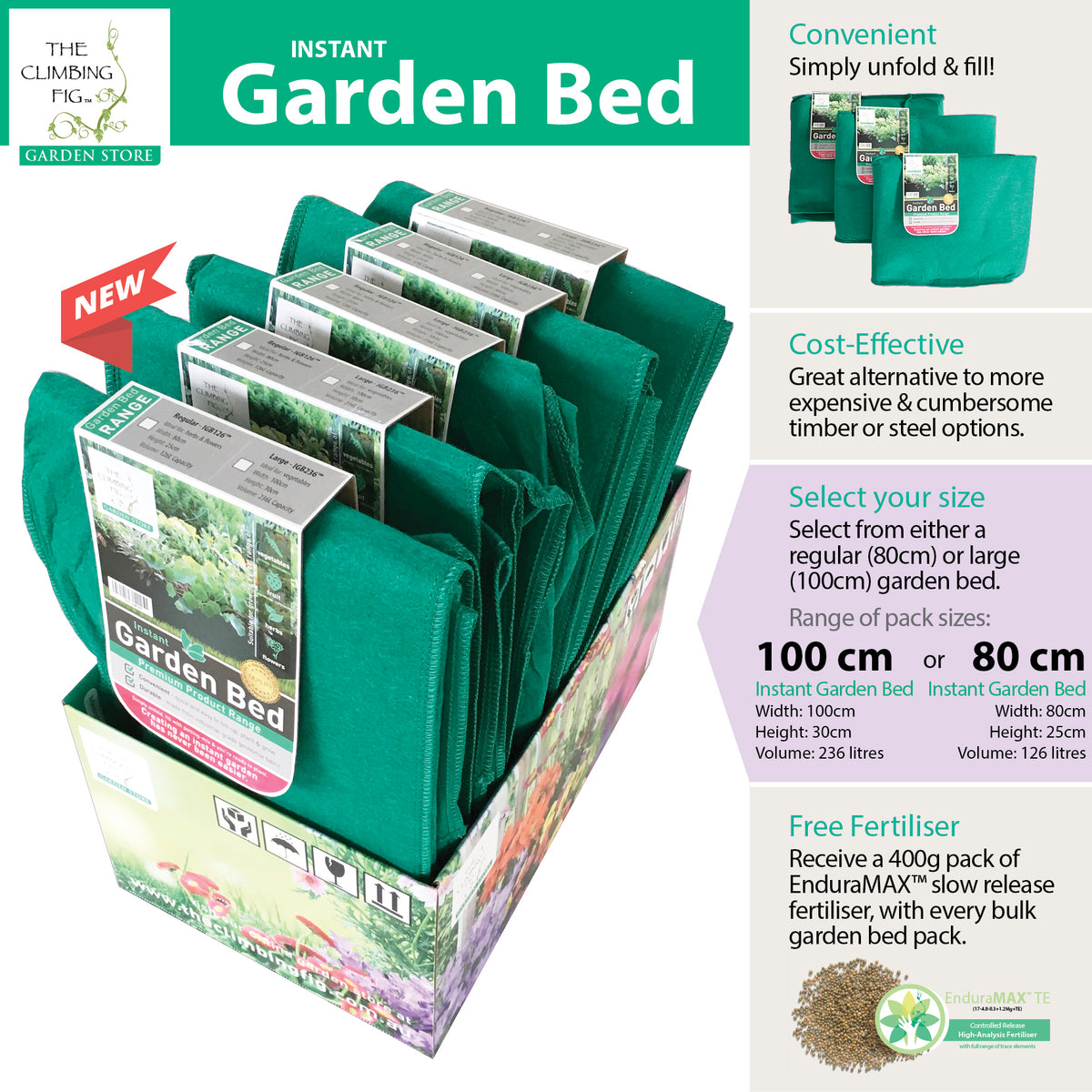 Instant Raised Garden Beds. Simple quick setup. For flowers, herbs, &amp; vegetables