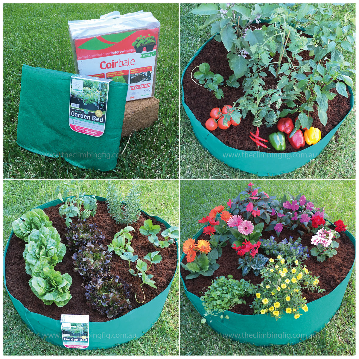 Instant Raised Garden Beds. Simple quick setup. For flowers, herbs, &amp; vegetables