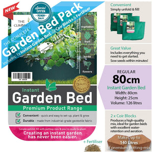 80cm Instant Raised Garden Bed with Coir and Fertiliser