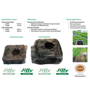 58mm Jiffy Coir Grow Blocks