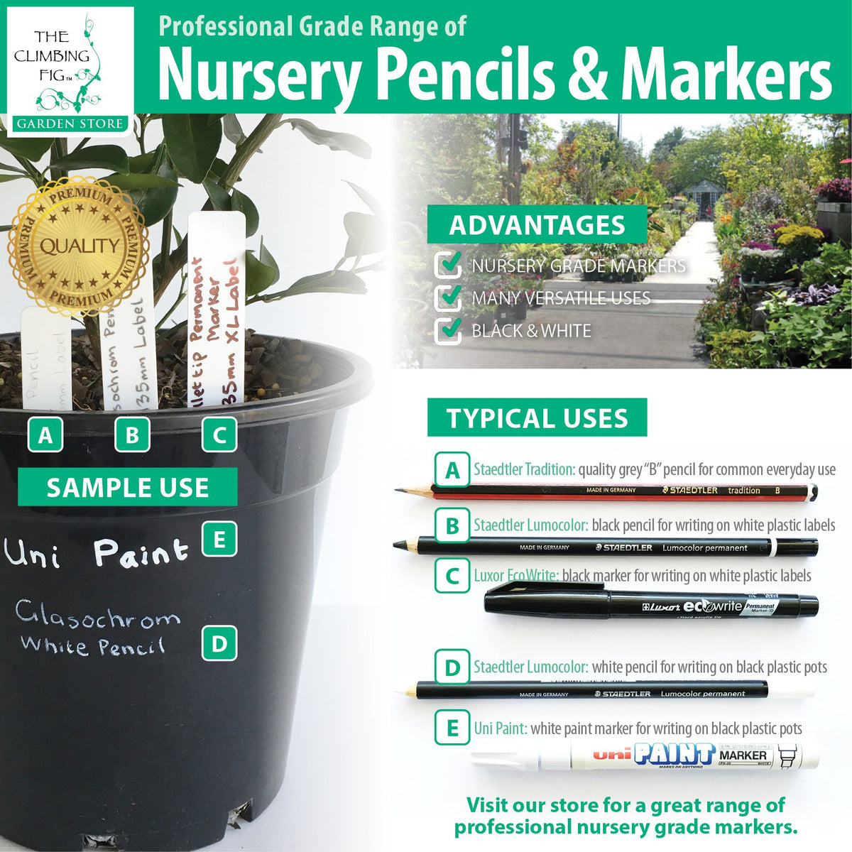The Climbing Fig Nursery Pencil &amp; Marker Range