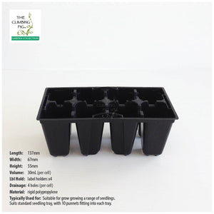 8-Cell Rigid Plastic Seedling Punnets