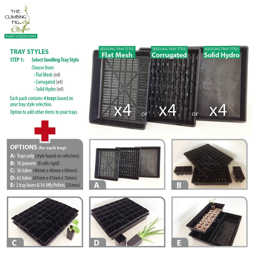 Seedling Trays with Propagation Option Pack