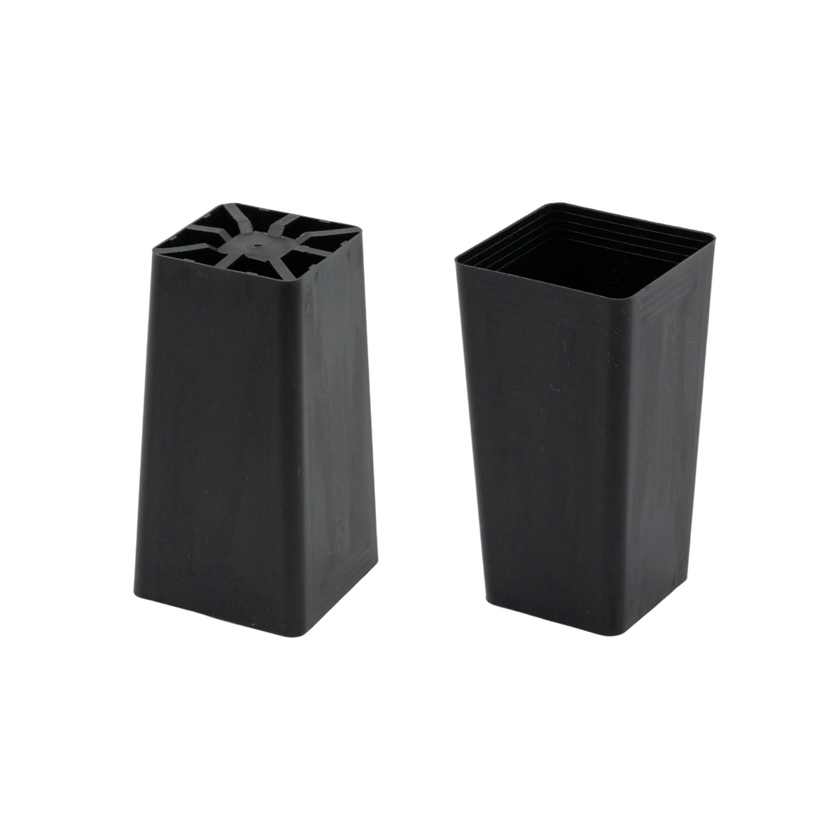 40mm Square BLACK Plastic Propagation Tube Pots. For seeds, seedlings, cuttings