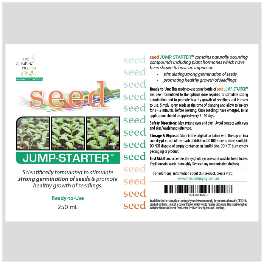 SEED Jump-Starter Bottle Liquid Fertiliser. To stimulate strong germination