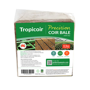 Tropicoir 4.5kg PRECISION Coir Block with Fertiliser Option. Makes 70L of mix